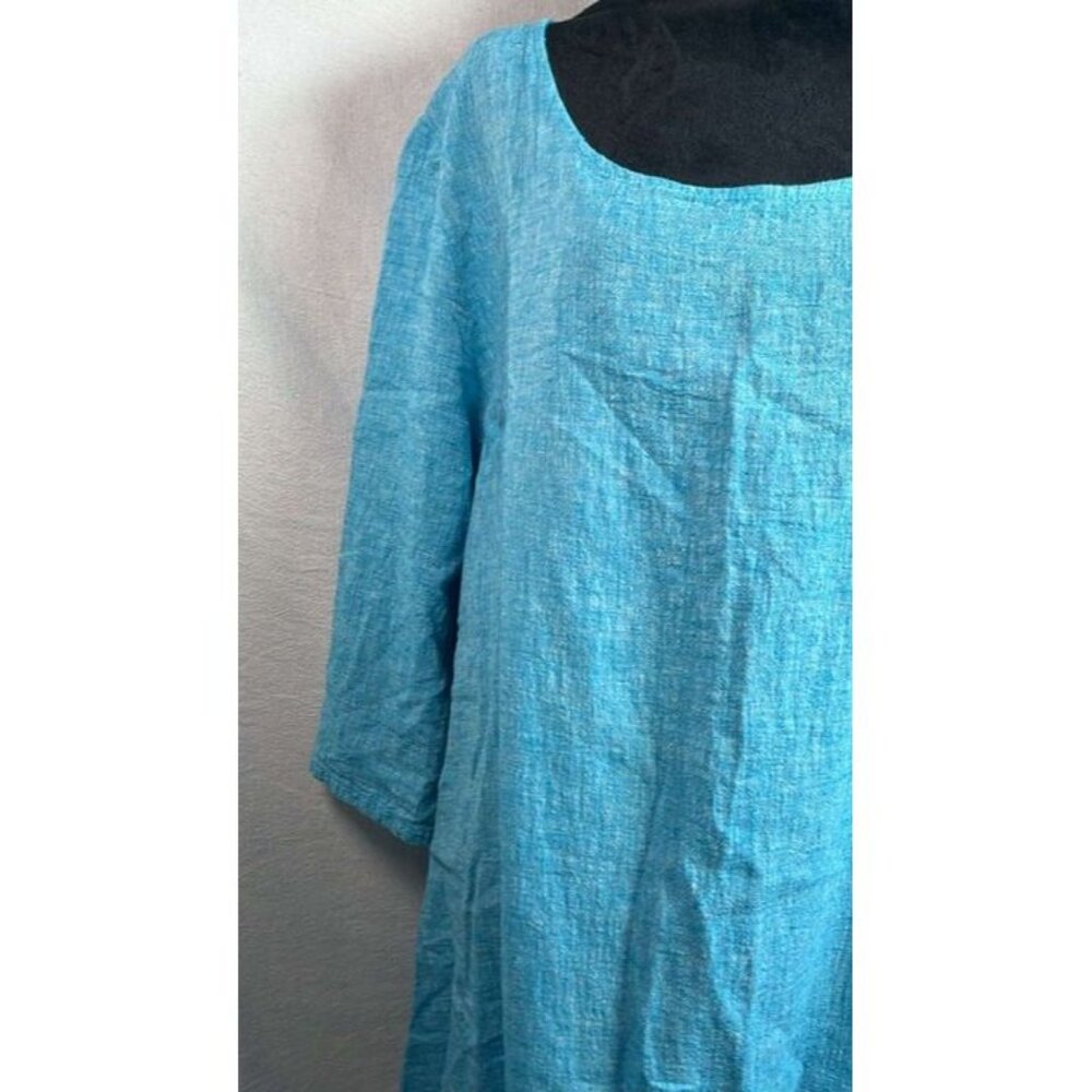 For Cynthia Asymmetric Linen Cotton Blend Tunic Lagenlook‎ Quiet Luxury